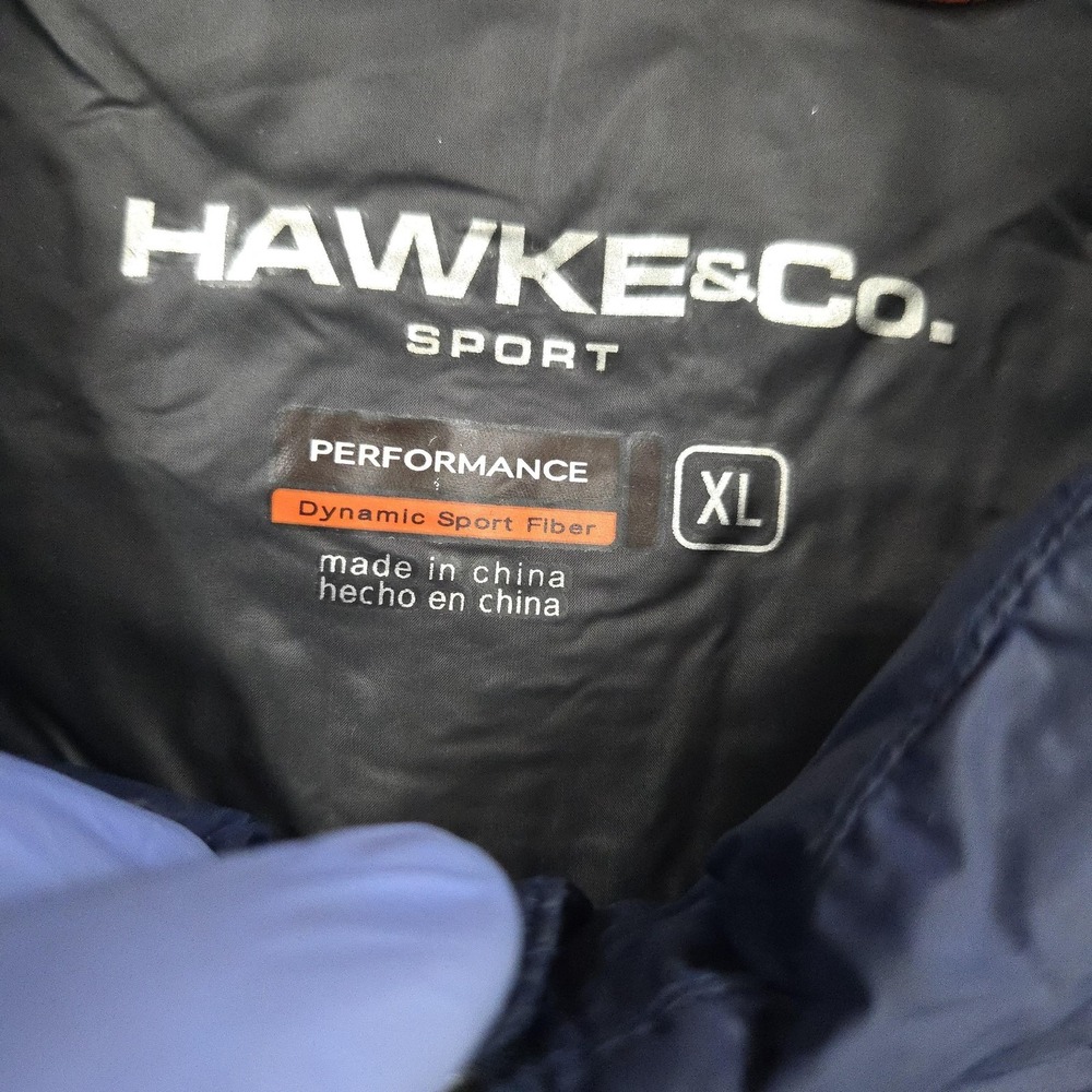 Hawke & Co Vest Mens XL Blue Down Puffer Full Zip Zip Pockets Outdoor HDN723S - Picture 6 of 10